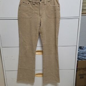 Duplex Corduroy Pants Brown Straight Leg Vintage Style Size 6